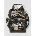 Men Camo Print Kangaroo Pocket Bodycorn Hem Casual Hooded Sweatshirt