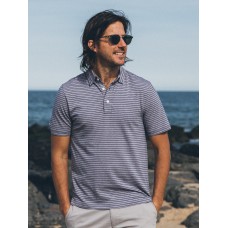 Movement™ Short-Sleeve Polo - Dusk Sea Stripe