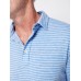 Cloud™ Stripe Short-Sleeve Polo - Sky Blue Stripe