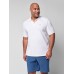 Short-Sleeve Pique Polo - White